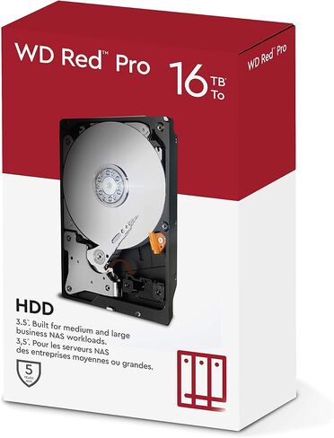 WD Red Pro 18TB NAS 3.5" Internal Hard Drive - 7200 RPM Class, SATA 6 Gb/s, CMR, 512MB Cache in Saudi Arabia