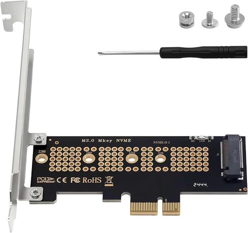 يدعم محول Duttek M.2 PCIE محول X1 ، فتحات NVME PCIE فتحة M.2 NVME X4 X8 X16 وتثبيت 2230/2242/2260/2280 SSD ، PCIE X1 للتثبيت M.2 NVME SSD in Kuwait