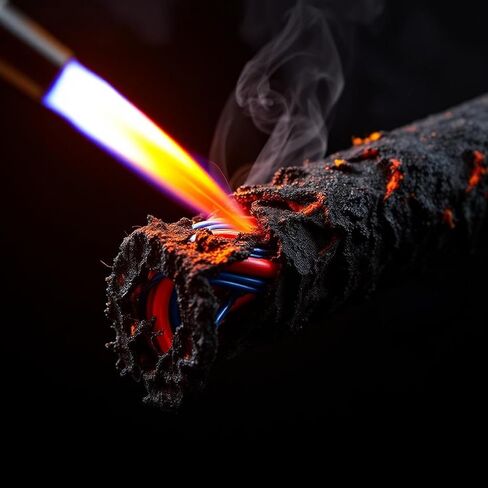 قناة كهربائية مموجة بسلك مثبطات اللهب مقاس 2 بوصة من مادة البولي بروبيلين المنفصلة (معرف 48 مم) - 10 أقدام - أسود in Saudi Arabia