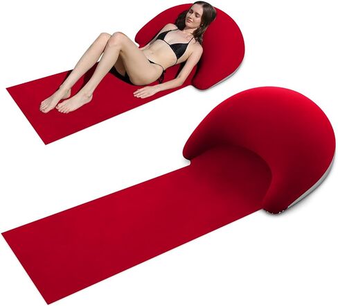 Beach mat with Inflatable Pillow, Portable mat, 70X30Inch (Khaki) in Saudi Arabia