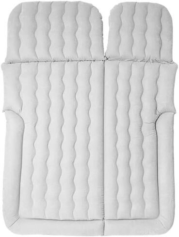 Inflatable SUV Air Mattress, Inflatable Air Mattress with Air Pump Inflatable Mattress Back Seat Bed Camping Inflatable Mattress Bed for SUV Car Camping Outdoor Travel (Grey) in Saudi Arabia