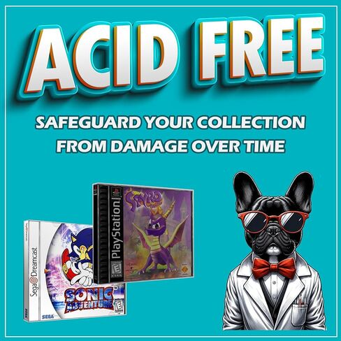 MALKO Video Game Protector Case Compatible with: PlayStation (PS1) Sega Dreamcast Neo Geo CD TurboGrafx-CD Games & Music CD Jewel Case | 10 Pack in Kuwait