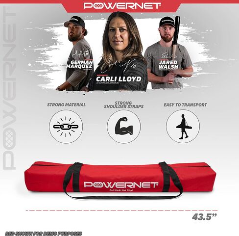 PowerNet Metal Frame and Fiberglass Poles for Baseball Softball Net 7x7 (Frame ONLY) Replacement | Bow Style Frame | Heavy Duty Steel | Fiberglass Poles | Fits PowerNet 7'x7' Training Nets in Saudi Arabia