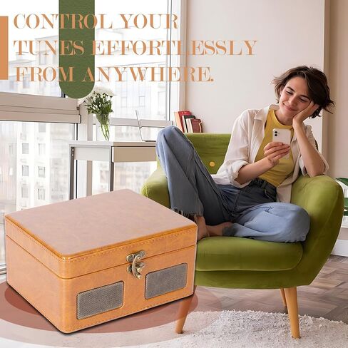 RetroBeat Time Vintage Portable Music Box – CD & Record Player with Speakers, Bluetooth Transmitter, Rechargeable, USB/AUX, Multi‑Mode Gift(White) in Saudi Arabia