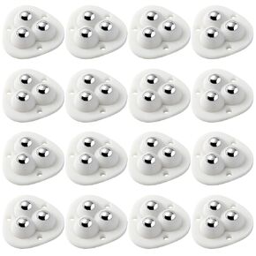 16PCS Juicer Appliance Accessories, Self Adhesive Caster Wheels, 360° Rotation for Kitchen Counter Appliance, White