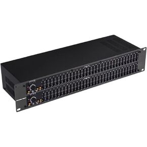 Dual Channel Professional DJ Equalizer,31-Band Stereo Graphic Equalizer, with Low/mid/treble Independent Adjustment for Home Audio