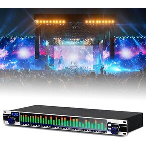Audio Digital Equalizer,31-Band Stereo Graphic Equalizer,LED Spectrum Display,DSP Processing Chip,Signal Processors for Recording Studio