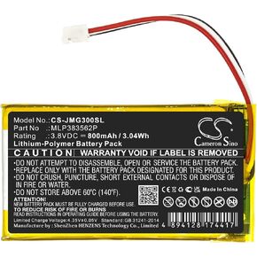 Cameron Sino Battery for JBL Go 3 JBL MLP383562P 800mAh / 3.04Wh