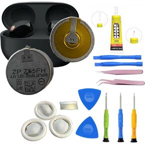 𝟮𝟬𝟮𝟓 𝗡𝗲𝘄 𝗨𝗽𝗴𝗿𝗮𝗱𝗲𝘀 Z55FH Battery, Compatible with Sony Headset Battery for WF-1000XM5 • Truly Wireless Earbud Headphones Battery+ Tools [2PCS]