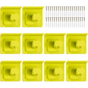 5PCS 5Pcs Tool Mount Holder Plastic Electric Tool Battery Dock Compatible with 18V Battery Heavy Duty for Workshop Garage