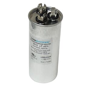 Supco Capacitor Round Dual Run 55 + 5 uf 370/440 Volts for HVAC Motors Compressors LCD55+5X440R Linebacker