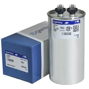 GE Genteq Round Capacitor 60 uf MFD 440 Volt Z97F9043 97F9043