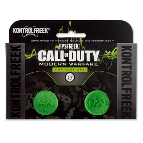 KontrolFreek FPS Freek Call of Duty Modern Warfare for Xbox One Controller | Performance Thumbsticks | 1 Low-Rise Convex, 1 High-Rise Concave | Green
