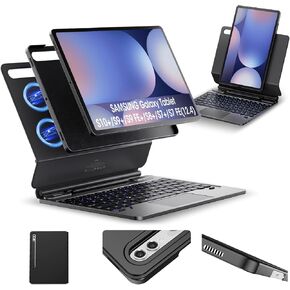 ORDA for Samsung Galaxy Tab S10+ Plus/S9+ Plus/S9 FE+ Plus/S8+ Plus/S7+ Plus/S7 FE Case with Keyboard AI Key Dex Mode Landscape/Portrait Stand 12.4" Magnetic Removable Case Multi-Touch Trackpad