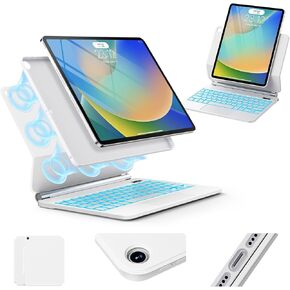 for iPad 9th Generation Case with Keyboard,Magic Style Keyboard Case for iPad 9th/8th/7th Gen 10.2 inch - Floating Cantilever Magnetic Stand Multi-Touch Trackpad Backlit Keyboard for iPad 10.2"
