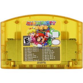 Game Cartridge Compatible W N64 18 in 1 Mario Party 1 2 3 N64 Game Cartridge Console Us Version / N64 Game