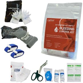 Bleeding Control Kit - Essential Supplies for Hemorrhage Emergencies | Quick Clot, Compact, Instant Access | Standard Pack 13 Pcs