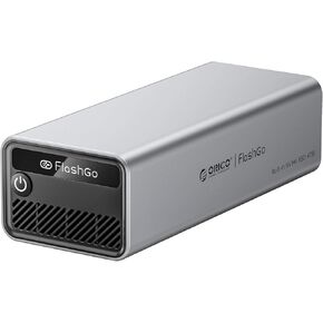 ORICO FlashGo 4TB External SSD Up to 3200MB/s, Thunderbolt 4 (40Gbps), USB-C (10Gbps) External Solid State Drive, Aluminum Alloy & Built-in Fan Design for Mac mini MacBook Video Eediting - FG02