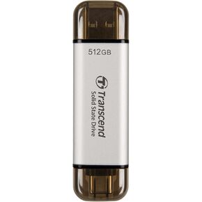 Transcend 2TB External SSD, Up to 1,050MB/s, USB 3.2 Gen 2 Portable SSD, 2-in-1 Type C &Type A, USB Hard Drive for Steam Deck, ROG Ally, MSI Claw, Windows&Mac, iPhone&iPad, Android, PS5&Xbox, Smart TV