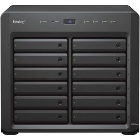 Synology DiskStation DS3622XS+ NAS Server مع وحدة المعالجة المركزية Xeon 2.2Ghz ، ذاكرة 48GB ، تخزين HDD 216TB ، 2 × 10GBE LAN ، نظام تشغيل DSM