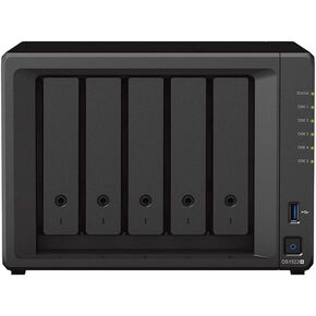 Synology DiskStation DS1522+ NAS Server with Ryzen 2.6GHz CPU, 32GB Memory, 40TB SSD Storage, 2TB M.2 NVMe SSD, 4 x 1GbE LAN Ports, DSM Operating System