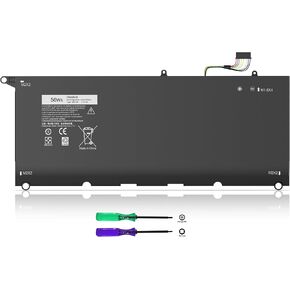 JD25G Battery 90V7W Battery for Dell XPS 13 9343 9350 P54G JHXPY JHXPY53 5K9CP 05K9CP 090V7W XPS13D-9343-1708 13D-9343-3708 13-9350-D1508G 13-9350-350 13-9350-D1608 13-9350 56WH 7.6V