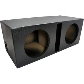 American Sound Connection Dual 15" Subwoofer Universal Fit Vented Port Sub Box Speaker Enclosure - Armor Coated