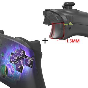 eXtremeRate LT RT Shoulder Buttons Clicky Hair Trigger Kit + ABXY Clicky Kit V2 Replacement for Xbox One X/S Controller Model 1708 - Controller NOT Included