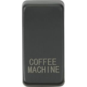 Switch Cover Marked"Coffee Machine",Smoked Bronze,GDCOFFSB