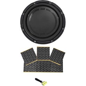 Audiosavings Bundle: DB1242SVC 12 1110 Watt Single 4-Ohm Car/Marine Audio Subwoofer Sub Bundle with Rockville Rockmat RM12-B 12 Sq Ft Sound Dampening/Deadening Butyl Rubber Car Kit (2 Items)