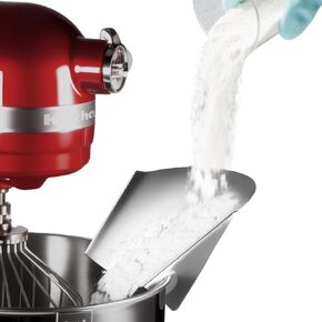 2025 Design Pouring Shield Attachment Compatible with KitchenAid Stand Mixer, Stainless Steel, Food-Grade, Easy to Clean – Mess-Free Ingredient Pouring Shield