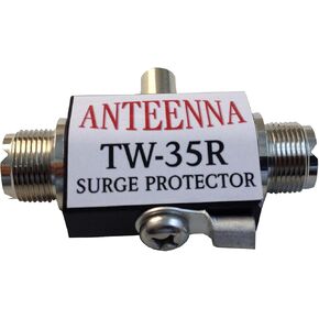TW-35R Coaxial Lighting Surge Protector DC-500MHz 50 OHM 400W SO-239 (UHF Female/M Ender) لملحقات راديو HAM إكسسوارات راديو ثنائية الاتجاه