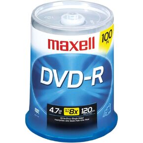 Maxell 638014 4.7GB DVD-Rs (100-ct)