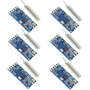 6Pcs HC-12 SI4438 Serial Port Module