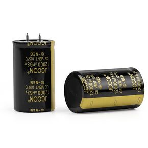 2pieces 63V 12000UF Quick Plug Electrolytic Capacitor, 30X50mm Aluminum Electrolytic Capacitor for Welder, LED Driver Power Supply, Charging Pile, etc.