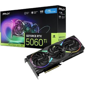 PNY GeForce RTX™ 5060 Ti 8GB Epic-X RGB™ Overclocked Triple Fan GPU DLSS 4