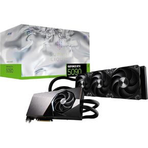 MSI GeForce RTX 5090 32G SUPRIM Liquid SOC — 32GB GDDR7 (28Gbps/512-bit), PCIe 5, Boost: 2565MHz, Water Cooling, HDMI 2.1b, DisplayPort 2.1b