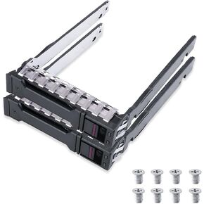 2.5" inch P22892 P22892-002 Hard Drive HDD Tray Caddy Compatible for HP G10 Gen10 Plus V2 Server DL20 DL360 DL365 DL380 DL385 DL325 Server SAS SATA HDD Tray with Screws (2 PACK)
