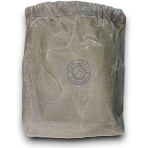 Camp Skillet Bag, Handmade Waxed Canvas Storage Bag for Steel and cast Iron cookware- Camping Gear- bushcraft Gear- Survival Gear