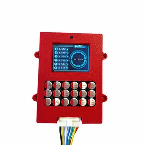 6S Active Balancer with Voltage Display Lifepo4 Equalizer Lipo/LTO/Lithium Titanate Battery Voltage Tester (NCM LFP)