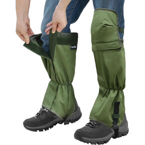 MDSTOP Adjustable Leg Gaiters, Waterproof Leg Guards for Men & Women, Snow Boot Gaiters, Lawn Care Leg Protection, for Hunting, Hiking, Fishing, Skiing, Climbing, Garden and Farm Working