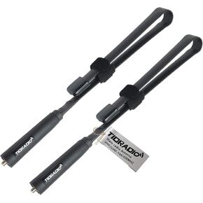 TIDRADIO Ham Radio Antenna SMA-Female 18.8-inch High Gain Foldable CS Tactical Antenna-VHF/UHF 144/430MHz for Baofeng UV-5R BF-F8HP Pro 5RM UV-21R K5PLUS GM-15Pro AR-152 UV-5G Plus Accessories-2 Pack