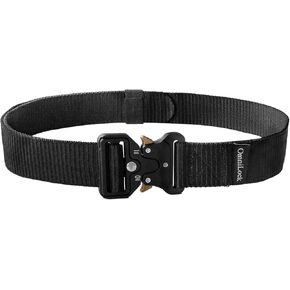 REXTECH OmniLock Tactical Belt, Work Belts for Men, Adjustable Nylon Belt for Military Hiking with Quick Release Buckle