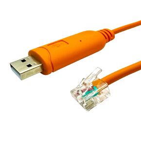 FTDI USB Serial Console Cable for APC PDU ATS | USB A to RJ11/12 6ft (1.8M) | 940-0144 | RS232 Serial Cable Adapter | AP78xx AP79xx AP86xx AP88xx AP89xx