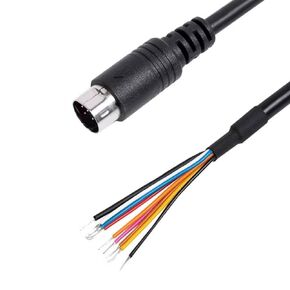 Mini DIN 10 PIN Data Cable لـ YAESU CT-167 ، الأسلاك العارية ، متوافقة مع FTM-100D/DE/DR FTM-200DE FTM-400D/DE/DR (1.8M)