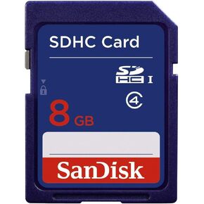SanDisk 8GB SDHC Card Class 4 Secure Digital Flash Memory SDSDB-008G - Bulk Packaging