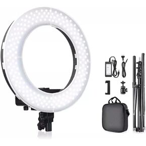 LED Light 14 Inch Dimmable Ringlight with Tripod Phone Holder for Studio Lamp Photography Photo Makeup
