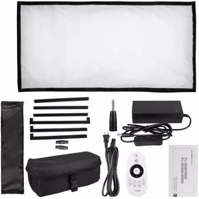 Flexible Led Video Light Bi-Color FL-3060A Size 30 * 60CM CRI 95 3200K 5500K with 2.4G Remote Control for Video Shooting