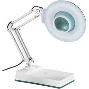 Desktop Magnifying Glass with LED Light Desktop Reading Bracket Maintenance Magnifying Glass
