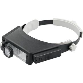 Wearing Electronic Repair Magnifying Glass LED Elderly Reading Magnifying Glass